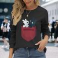 Dreamworks Dragons Light Fury & Night Fury Faux Pocket 長袖Tシャツ 彼女への贈り物