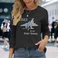 The Eagle Is Mypirit Animal F-15 戦闘機 飛行機 長袖Tシャツ 彼女への贈り物