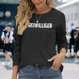Freiwilliger Is Aolunr In German Illustration Graphic 長袖Tシャツ 彼女への贈り物