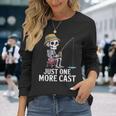 keleton Fishing Just More キャスト引用 長袖Tシャツ 彼女への贈り物