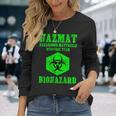Green Biohazard 危険物 コスチューム キッズ メンズ 長袖Tシャツ 彼女への贈り物