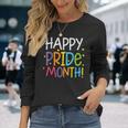 Happy Pride Month レインボー ゲイプライド アリー Lgbt メンズ レディース キッズ 長袖Tシャツ 彼女への贈り物
