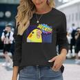 Heck Cockatiel Birb Memes Angry Parrot Lover 長袖Tシャツ 彼女への贈り物