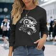 Hot Rodervice クラシック オールドアメリカンカー 自動車ガレージ 長袖Tシャツ 彼女への贈り物