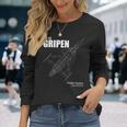 Jas 39 グリペン 長袖Tシャツ 彼女への贈り物