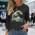 Katsushika Hokusai The Great Wave Off Kanagawa 長袖Tシャツ 彼女への贈り物