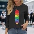 Kawaii Gay アイスクリーム Lgbt プライド レインボー プライド 月間 長袖Tシャツ 彼女への贈り物