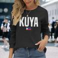 Kuya お兄さん フィリピン Pinoy Filipino 長袖Tシャツ 彼女への贈り物