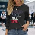 Legendince May 1976 メンズ レディース 1976年5月 長袖Tシャツ 彼女への贈り物