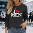 I Love I Love Men 長袖Tシャツ 彼女への贈り物