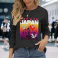 I Love Japan Culture Cool Japanunset Red-Crowned Crane 長袖Tシャツ 彼女への贈り物