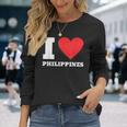 I Love Philippines I Heart Philippines 家族旅行 長袖Tシャツ 彼女への贈り物