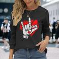 I Love You 手話 Asl Peak Languages 長袖Tシャツ 彼女への贈り物