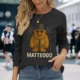 Matteooo イタリアンブレインロットミーム – シュールなaiクリーチャー 長袖Tシャツ 彼女への贈り物