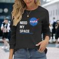 I Need Mypace Nasaケネディスペースセンター Nasaシャツ 長袖Tシャツ 彼女への贈り物