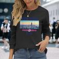 New York Citykyline New York New York City 長袖Tシャツ 彼女への贈り物