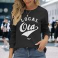 Ota Local 大田区ローカル 故郷 長袖Tシャツ 彼女への贈り物