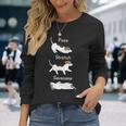 Posetretchavasanaジャック・ラッセル・テリア犬 長袖tシャツ 長袖Tシャツ 彼女への贈り物