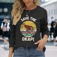 Save The Okapi コンゴキリン オカピ 長袖Tシャツ 彼女への贈り物