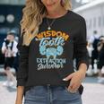 Superviviente De Extracción De Muelas Del Juicio Odontología Muela Del Juicio Camiseta de manga larga Regalos para ella