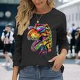 T-レックス ティラノサウルス・レックス 恐竜 恐竜大好き ディノ 長袖Tシャツ 彼女への贈り物