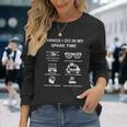 Things I Do In Mypare Time スイミング スイマー ユーモア 長袖Tシャツ 彼女への贈り物