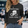 Triathlete Office Against Road Bike ランニング トライアスロンスポーツ 長袖Tシャツ 彼女への贈り物