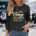 Vintage 1971 オリジナルパーツ 55周年記念 レトロ 長袖Tシャツ 彼女への贈り物