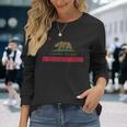 Vintage California Republic Flag ビンテージ・スタイルカリフォルニア共和国旗 長袖Tシャツ 彼女への贈り物