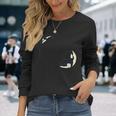 かわいい 海 動物 クジラ シャチ かっこいい メンズ レディース オーカ 長袖Tシャツ 彼女への贈り物