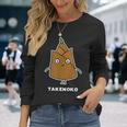 たけのこ 顔 イラスト かわいい おもしろ 簡単 シンプル ゆるい 野菜 長袖Tシャツ 彼女への贈り物