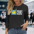 なんてアヒル なんてアヒルの面白いtシャツ 長袖Tシャツ 彼女への贈り物
