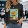 ひまわり ヴィンセント・ヴァン・ゴッホ 美しい絵画 ストリートウェア 長袖Tシャツ 彼女への贈り物