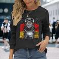 ぶち猫 ねこ バイク ドイツ 長袖Tシャツ 彼女への贈り物