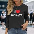 アイ・ラブ・モナカ 長袖Tシャツ 彼女への贈り物