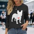 アイ・ラヴ・マイ・フレンチ・ブルドッグ 長袖Tシャツ 彼女への贈り物