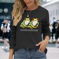アカメアマガエルさんたち 長袖Tシャツ 彼女への贈り物