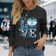 アルゼンチン 愛 アルゼンチン 長袖Tシャツ 彼女への贈り物