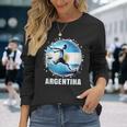 アルゼンチン選手のためのアルゼンチンシャツ レトロ ボーイズ アルゼンチン 長袖Tシャツ 彼女への贈り物