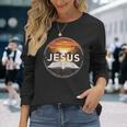 イエス・ザ・ウェイ・ザ・トゥルース ザ・ライフ キリスト教 神 信仰 聖書 長袖Tシャツ 彼女への贈り物