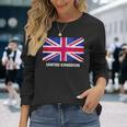イギリスの国旗。 長袖Tシャツ 彼女への贈り物