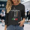 イタリアのバイカーライダーオートバイ愛イタリアスクーターバイクスクート 長袖Tシャツ 彼女への贈り物