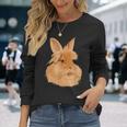 ウサギ ライオンヘッド ウサギ 長袖Tシャツ 彼女への贈り物