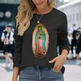 エイリアン グアダルーペの聖母 カトリック 宇宙人 宇宙人f 長袖Tシャツ 彼女への贈り物