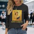 エリザベス女王 Ii ファン ビンテージ写真 英国王 長袖Tシャツ 彼女への贈り物