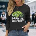 オフィシャル・スリープシャツ・イグアナ 長袖Tシャツ 彼女への贈り物