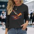 オールドスクールウインドサーフィン・セイルボード 長袖Tシャツ 彼女への贈り物