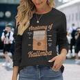 カリンバの解剖学的デザイン カリンバ選手向け 長袖Tシャツ 彼女への贈り物