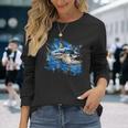 キハダマグロ釣り 大物漁師 長袖Tシャツ 彼女への贈り物