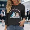 クレヨンしんちゃん ひまわりとシロ 釣りごっこ 長袖Tシャツ 彼女への贈り物